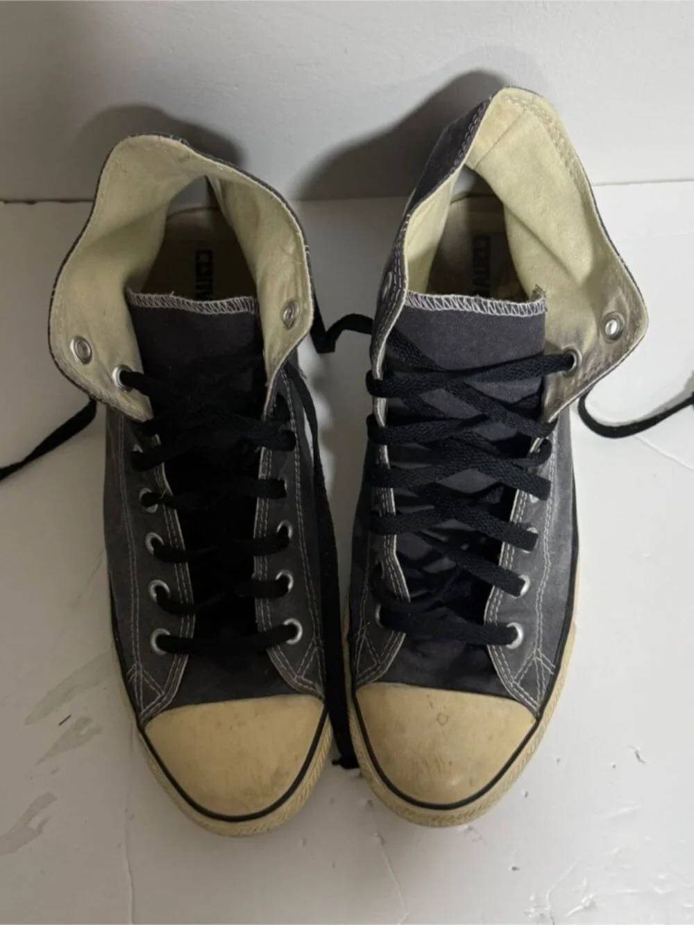 Converse Chuck Taylor All Star High Top Sneakers Gray Size 10 - Picture 4 of 10